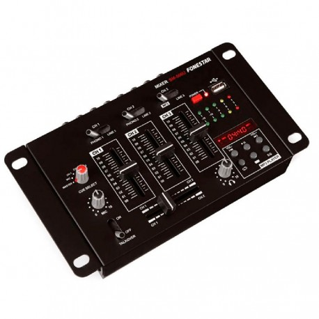 Mesa de mezclas 3 canales USB Fonestar SM-506U