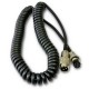 Cable rizado  prolongador micro de 4 pines emisoras tipo Superstar Midland