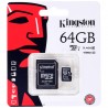 Tarjeta Micro-SD Kingston Technology Class 10 de 64Gb