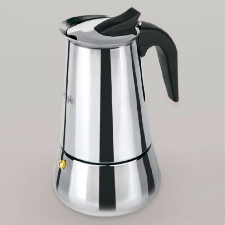 Cafetera express 6 tazas acero inoxidable inducción LifeStyle Arábica