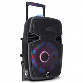 Altavoz trolley portable 15" BT MP3 USB Bola LED 170.096 Fenton FT15JB