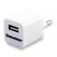 Cargador USB 230V 1A sin cable tamaño mini Dimelec 913-8325