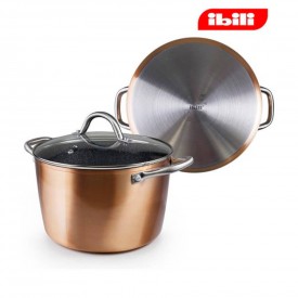 Olla con tapa 24 cms cobre Ibili Natura Copper