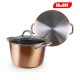 Olla con tapa 20 cms cobre Ibili Natura Copper