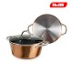 Cacerola con tapa 24 cms cobre Ibili Natura Copper
