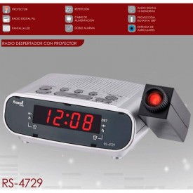 Radio-reloj digital con proyector Sami RS-4729