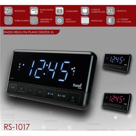 Radio-reloj digital Sami RS-1017