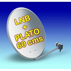 Antena parabólica KIT 60 cms + LNB