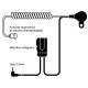 Micro-auricular pinganillo para Alecto FR58 FR60 Alan G5 K1 777