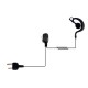 Micro-auricular pinganillo Jetfon BR1701E/C para Yaesu Icom Alinco