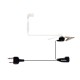 Micro-auricular pinganillo tubo acustico para Yaesu Icom Alinco