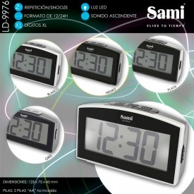 Despertador digital con dígitos XL Sami LD-9976