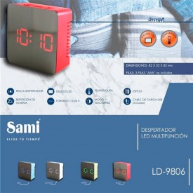 Despertador digital LED Sami LD-9806