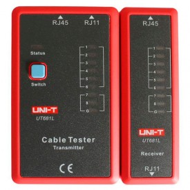 Comprobador tester redes informáticas RJ-45 RJ-11 UNI-T UT681L