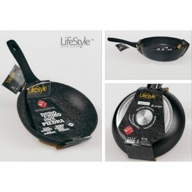 Sartén honda aluminio forjado 26 cms. piedra inducción LifeStyle