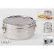 Fiambrera inox 18 cms con plato LifeStyle