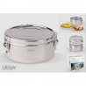 Fiambrera inox 18 cms con plato LifeStyle
