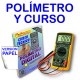 Multimetro polimetro digital con capacimetro TS-34 3118061 y curso en papel