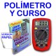 Polimetro multimetro 3 1/2 dígitos generador onda cuadrada UNI-T UT-33D y curso en papel