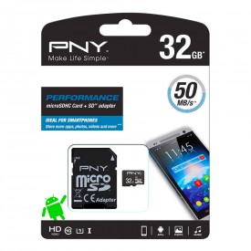 Tarjeta micro-SD PNY Class 10 de 32Gb