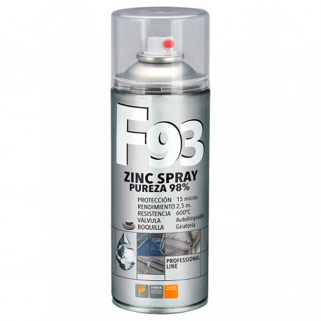 Spray galvanizado en frío 400ml Pureza 98% Zinco F93