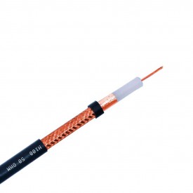 CABLE COAXIAL H-100 TRAMO DE 10mts BAJA ATENUACION 52 OHMIOS
