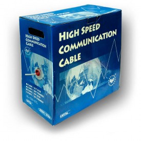 ROLLO 305 METROS CABLE DE RED STP FLEXIBLE CAT-5e APANTALLADO EDC