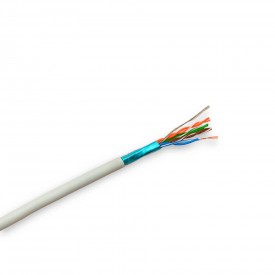 CABLE DE RED STP RIGIDO CAT-5e APANTALLADO POR METROS SUELTOS