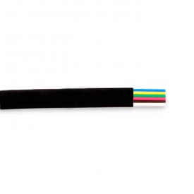 CABLE TELEFONICO PLANO DE 6 HILOS NEGRO POR METROS SUELTOS