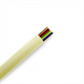 CABLE TELEFONICO PLANO DE 8 HILOS MARFIL POR METROS SUELTOS