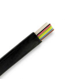 CABLE TELEFONICO PLANO DE 8 HILOS NEGRO POR METROS SUELTOS