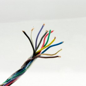 CABLE TRENZADO 10 HILOS DE COLORES 0,20 MM POR METROS SUELTOS