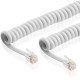 Conexión teléfono 2,1 mts espiral 4p4c macho-macho blanco
