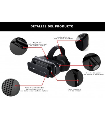 Gafas virtuales Gaming MIRVirtuality 2.0 + Game Cover Plus