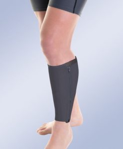 orliman-pantorrillera-de-velour-negra-transpirable-con-cremallera