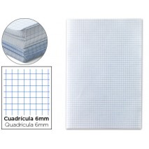 PAPEL FLORETE LIDERPAPEL CUADRO 6MM 60G/M2 PAQUETE DE 250