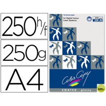 PAPEL FOTOCOPIADORA COLOR COPY GLOSSY DIN A4 250 GRAMOS PAQUETE 250 HOJAS