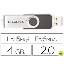 MEMORIA USB Q-CONNECT FLASH 4 GB 2.0