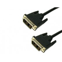 CABLE DVI A DVI MEDIARANGE LONGITUD 3 MT DE ALTA CALIDAD COLOR NEGRO