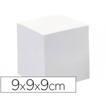 TACO PAPEL QUO VADIS ENCOLADO BLANCO 680 HOJAS 100% RECICLADO 90 G/M2 90X90X90 MM