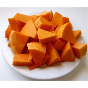 Calabaza Pelada y Cortada
