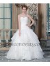 Vestido de novia con plisados
