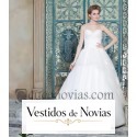 Traje de novia con silueta en A.