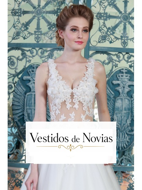 Vestido sensual con encaje.