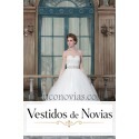 Vestido de novia escote corazón