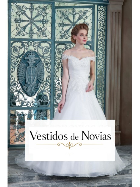 Robe de mariée avec des sangles.