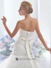 Organza vestido de noiva decote em forma de coração.