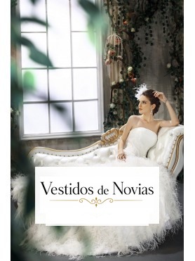 Vestido con plumas.