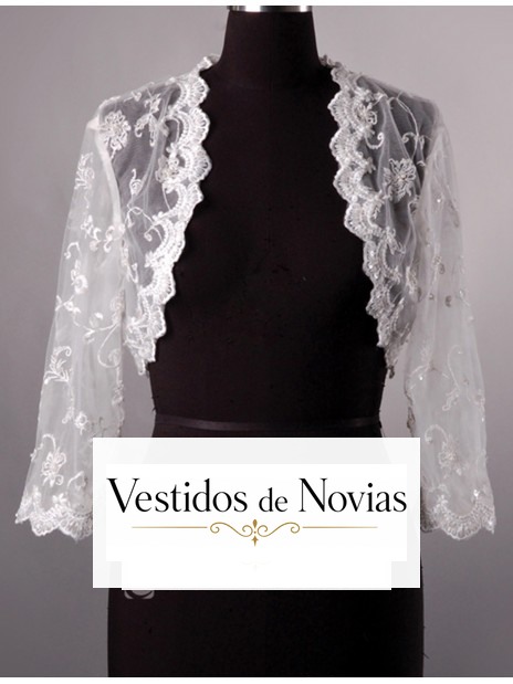 Chaqueta de encaje para novia 