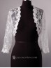 Chaqueta de encaje para novia con manga larga de 3/4